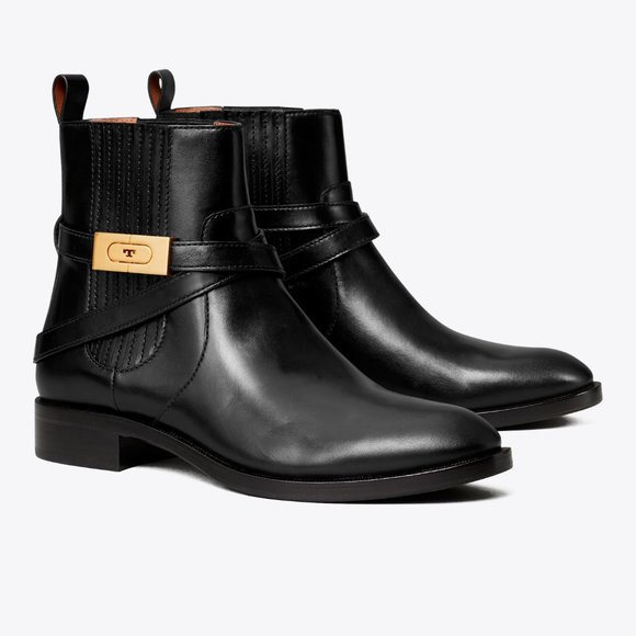 Tory Burch Shoes - T-buckle Chelsea boots
